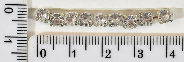 Пришивних елемент (пластик) в оправі (ss16 = 4mm) дзеркальний