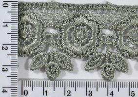 Гіпюр мереживо п е шир 3,6см квіточку 32011 олива.7м