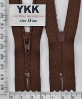 Блискавка спіраль №3 YKK Японія 18см (331) коричн