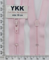 Блискавка спіраль №3 YKK Японія 18см (512) св рожев
