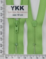 Блискавка спіраль №3 YKK Японія 18см (536) св зел