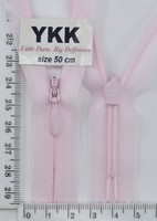 Блискавка спіраль №2 YKK Японія потайна нейлон 50см (512) рожева