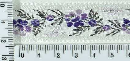Стрічка жаккардовая шир 2,5 см фиол