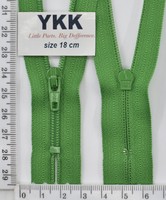 Блискавка спіраль №3 YKK Японія 18см (151) зелень