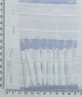 Тасьма шторна х / б + п / е середня шир 6см на 2 нитки равномерка с 701