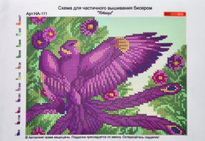 Друк (атлас) частково виш-бісер (А4) №НА111