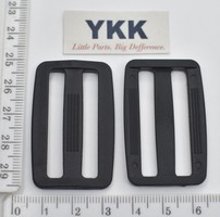Рамка двощілинна YKK суперміцна шир 40мм чорна