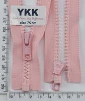 Блискавка трактор №5 YKK Японія разьемний 75см (851) св рожевий