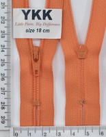 Блискавка спіраль №3 YKK Японія 18см (523) нас помаранч