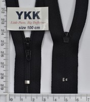 Блискавка 100см №3 YKK Японія CFC-36-DA-E-P12N чорна