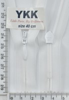 Молния спираль №2 YKK Япония потайная нейлон 40см біла