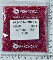 Бісер PRECIOSA №10 / 0 прозо-Райдужний №91090 пакет 50 грам