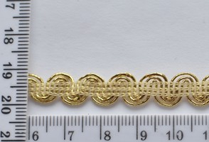 Тесьма парча шир 10мм №9472 золото