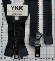 Блискавка 65см трактор №5 YKK VSMR-5-DA-DAG3-E-P14N чорна