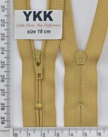Блискавка спіраль №3 YKK Японія 18см (106) гірчиця