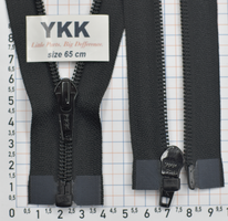 Блискавка 65см YKK Японія спіраль № 5 CIFOR-56 чорна