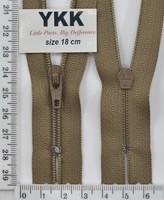 Блискавка спіраль №3 YKK Японія 18см (300) беж-кор