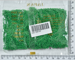Бісер 15 / 0 " MATSUNO " Японія уп 50 грам зелений