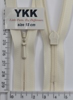 Блискавка спіраль №3 YKK Японія потайна хб 18см (801)