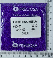 Бісер PRECIOSA №10 / 0 натурал №33060 пакет 50 грам