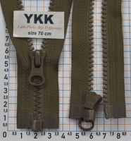 Блискавка 70см трактор № 5 YKK Японія VSC-56-DALHD- PE14- 242 хакі