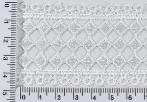 Гіпюр мереживо п е шир 4см 330 (№а310) бел уп = 9,2м