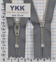 Блискавка метал джинсова № 4.5 сер звено YKK Японія 18см № 384 