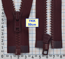 Блискавка трактор № 5 YKK Японія 50см  світло бордов сливов (618)
