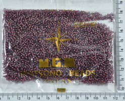 Бісер №11 / 0 "MATSUNO" -Японія (50гр) №838 бузок-бел