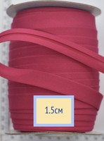 Коса бейка бавовна шир 15мм малинова