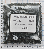 Бісер PRECIOSA № 10 / 0 натурал № 53280 пакет 50 грам