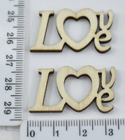 Отделkа дерево love 2 * 3.5смуп = 30шт