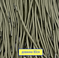 Шнурки ф 4мм поліестер плотні стандарт НАТО довжина 80см хакі