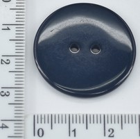 Гудзик ф30мм на 2 отвори т синя