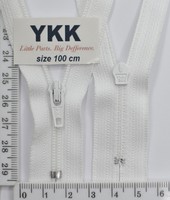 Блискавка спідничні - брючна №3 YKK Японія біла 100см