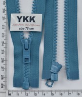 Блискавка трактор №5 YKK Японія разьемний 75см (349) гр блакитний
