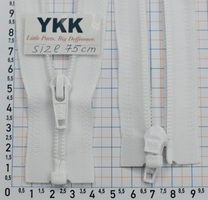 Блискавка спіраль № 5 YKK Японія разьемна 75см біла
