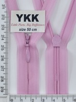 Блискавка спіраль №2 YKK Японія потайна нейлон 50см (042) розов