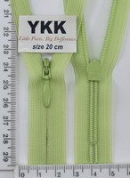 Блискавка спіраль №2 YKK Японія потайна нейлон 20см (041) св салат