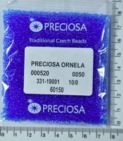 Бісер PRECIOSA №10 / 0 прозорого №60150 пакет 50 грам