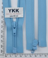 Блискавка YKK спіраль №5 разьемний 65см (547) т голуб