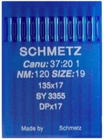 Голки DРX17 № 120 для безпосадкових пром шв машин SCHMETZ Німеччина