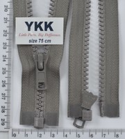 Блискавка трактор №5 YKK Японія разьемний 75см (323) сірий