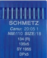 Голки 134 R (DPx5) № 110 для прямострокових пром шв машин SCHMETZ Німеччина