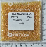 Бісер PRECIOSA №10 / 0 прозо-перлам №16050 пакет 50 грам