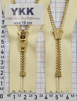 Блискавка метал джинсова №4 YKK Японія 18см мовляв (124)