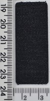 Аплікація клейова латка прямоугольник 2см * 4,5 см чорна