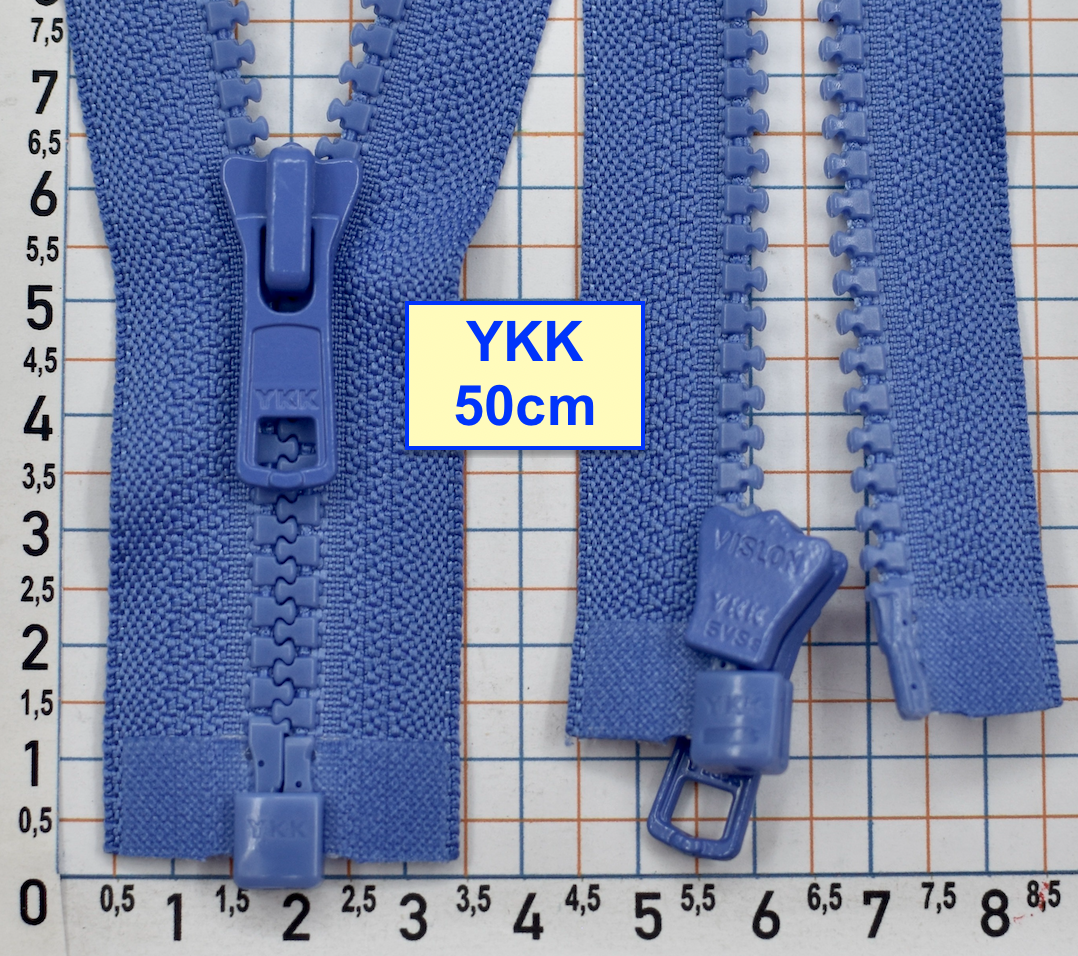 Блискавка трактор № 5 YKK Японія 50см  темно лавандов (264)