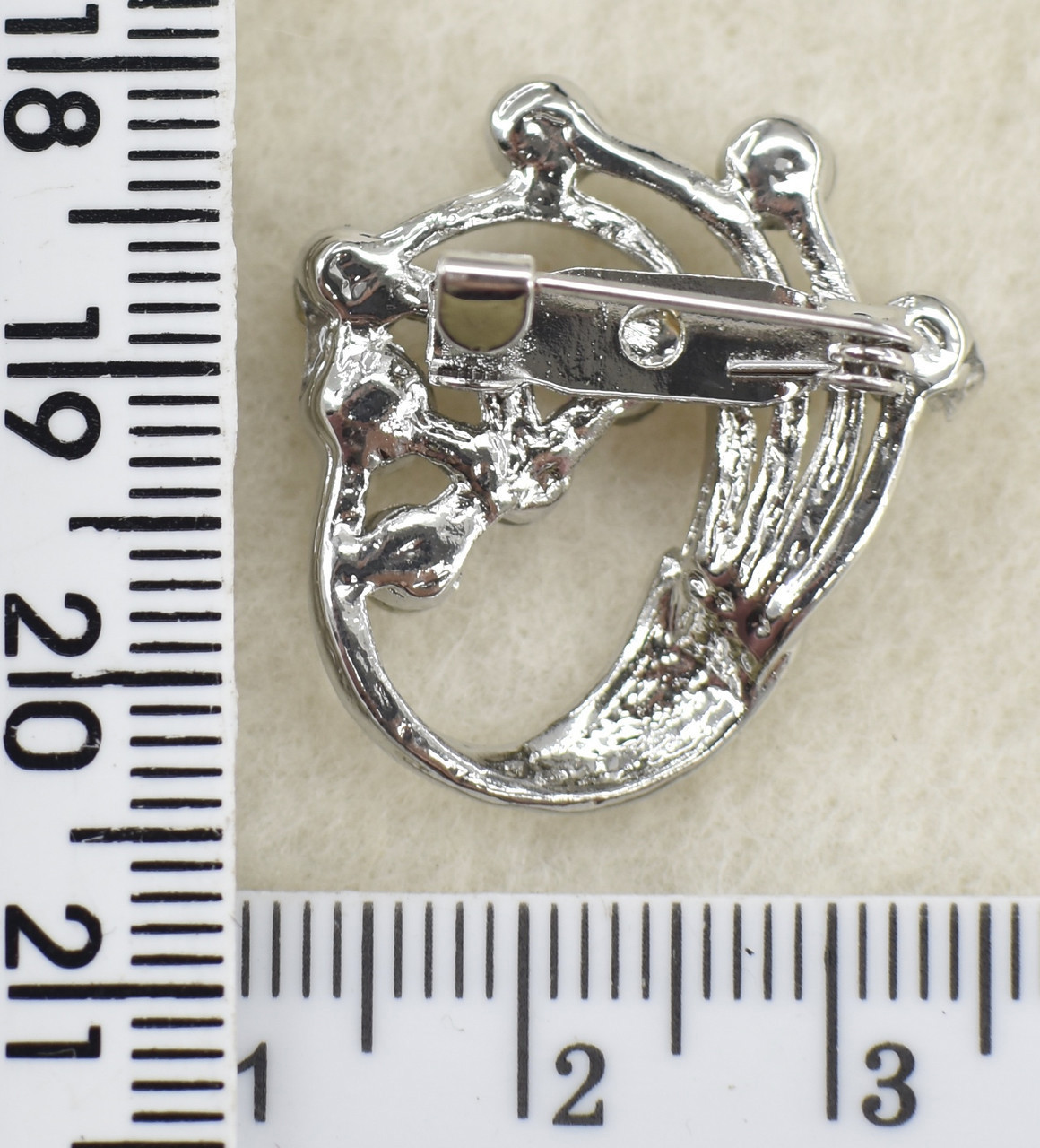 Брошка 2,5х2,5см страза