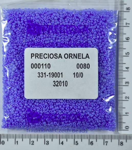 Бісер PRECIOSA №10 / 0 натурал №32010 пакет 50 грам